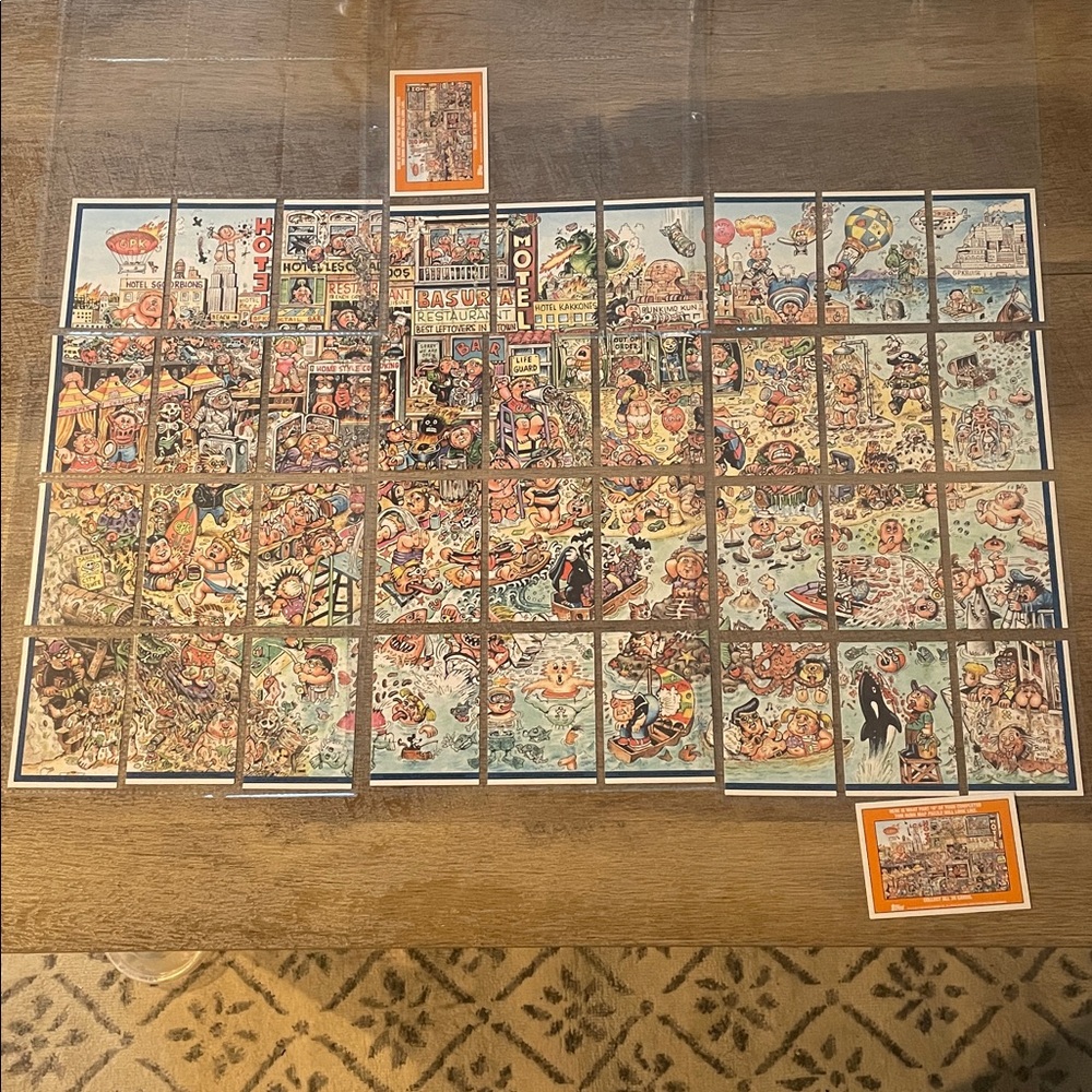 Colorful Garbage Pail Kids Cartoon Puzzle Tom Bunk Map Puzzle